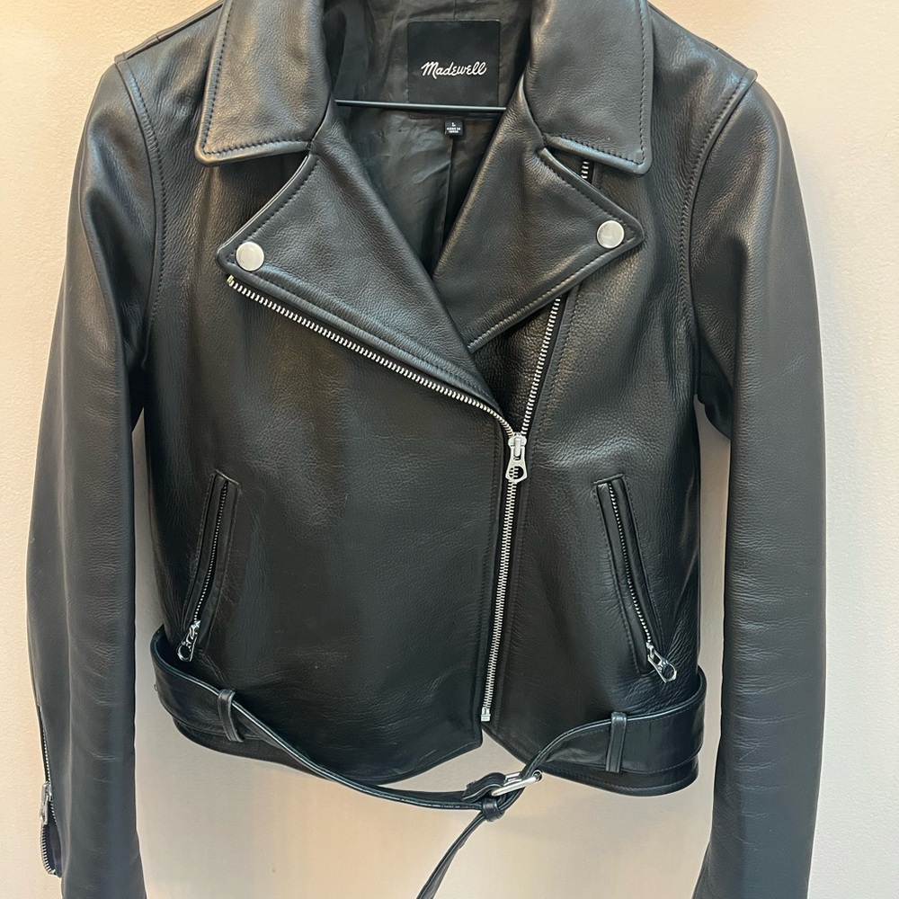 Madewell Classic Black Leather Jacket
